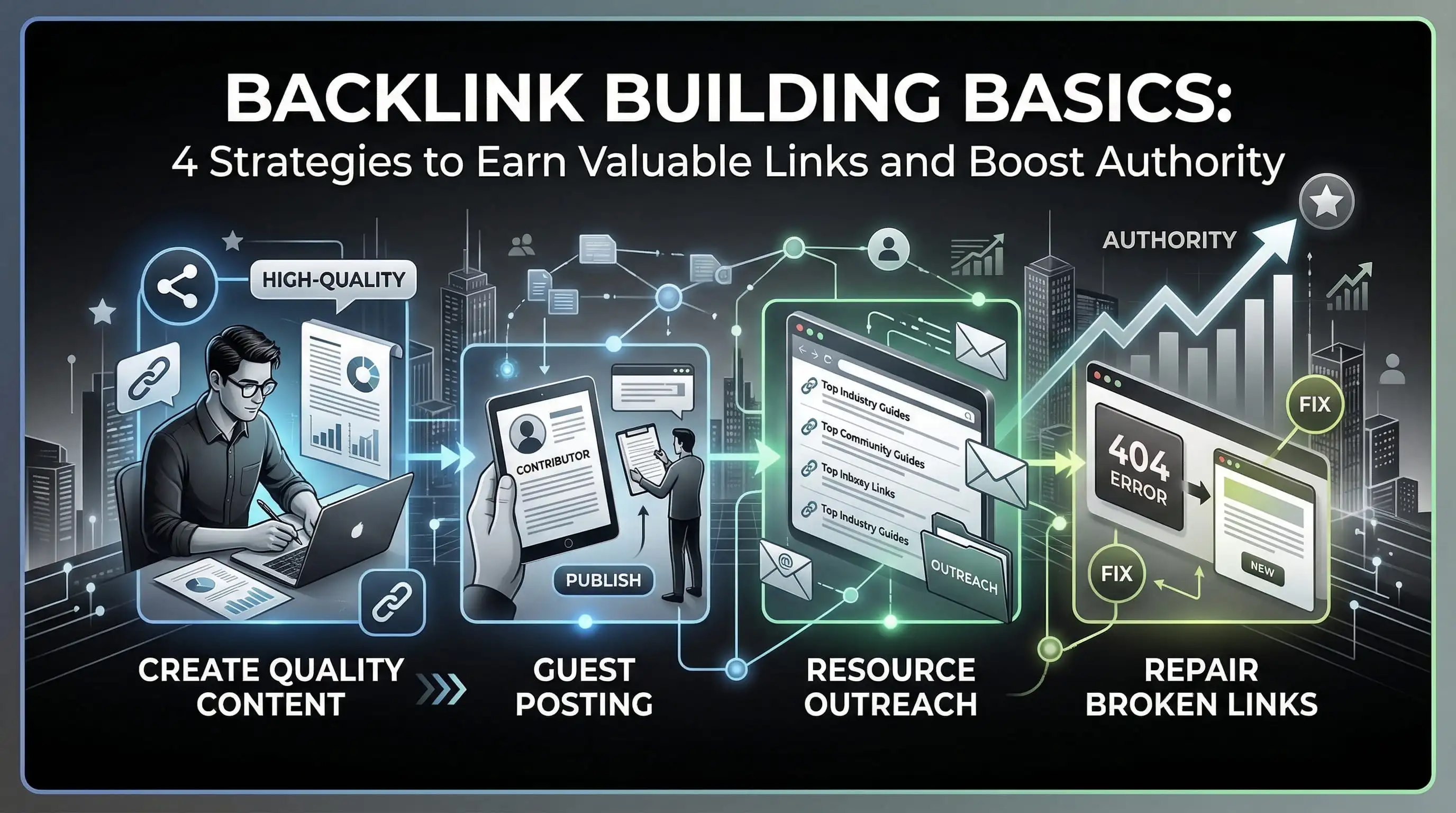Backlink Building Basics: 4 Strategies to Earn Valuable Links and Boost Authority