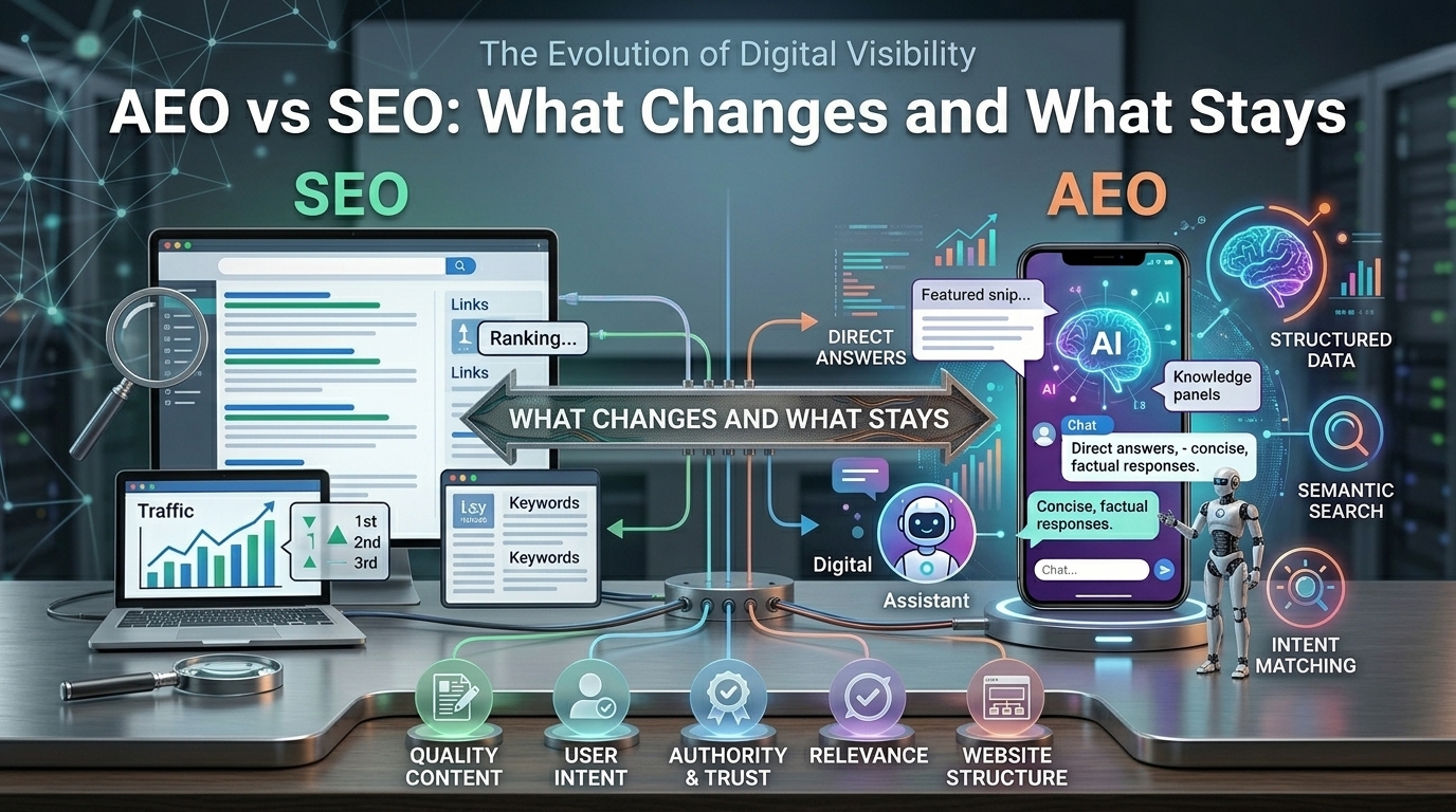 AEO vs SEO Conceptual Framework